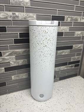 Starbucks 2020 White Speckled Stainless Steel Tumbler 20 oz Collectible